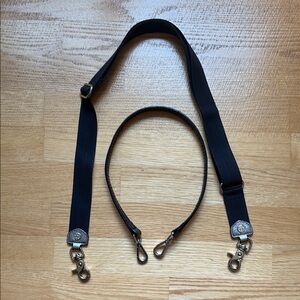 MZ Wallace Black Bag Straps with Silver Hardware